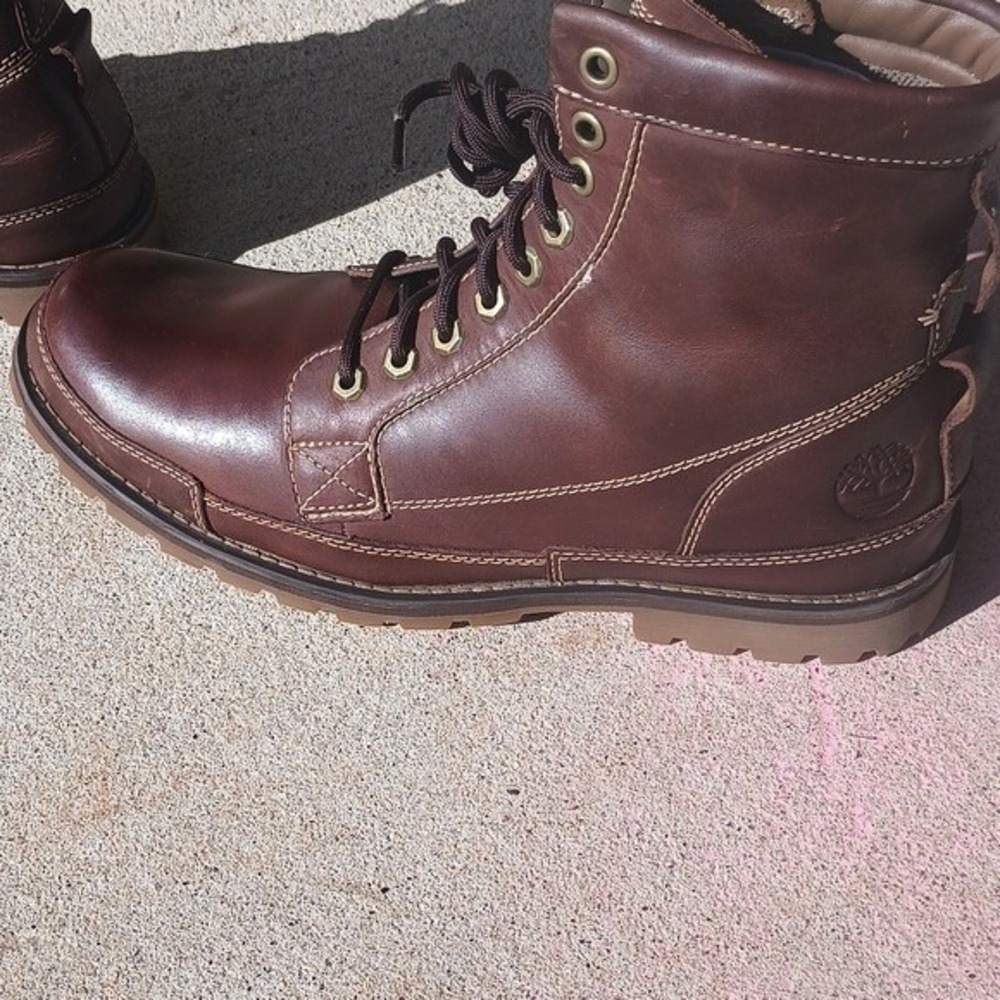 Timberland Men's Earthkeepers 6" Lace-Up Brown Leather Boots Sz 11 Outdoor Work - Picture 3 of 16